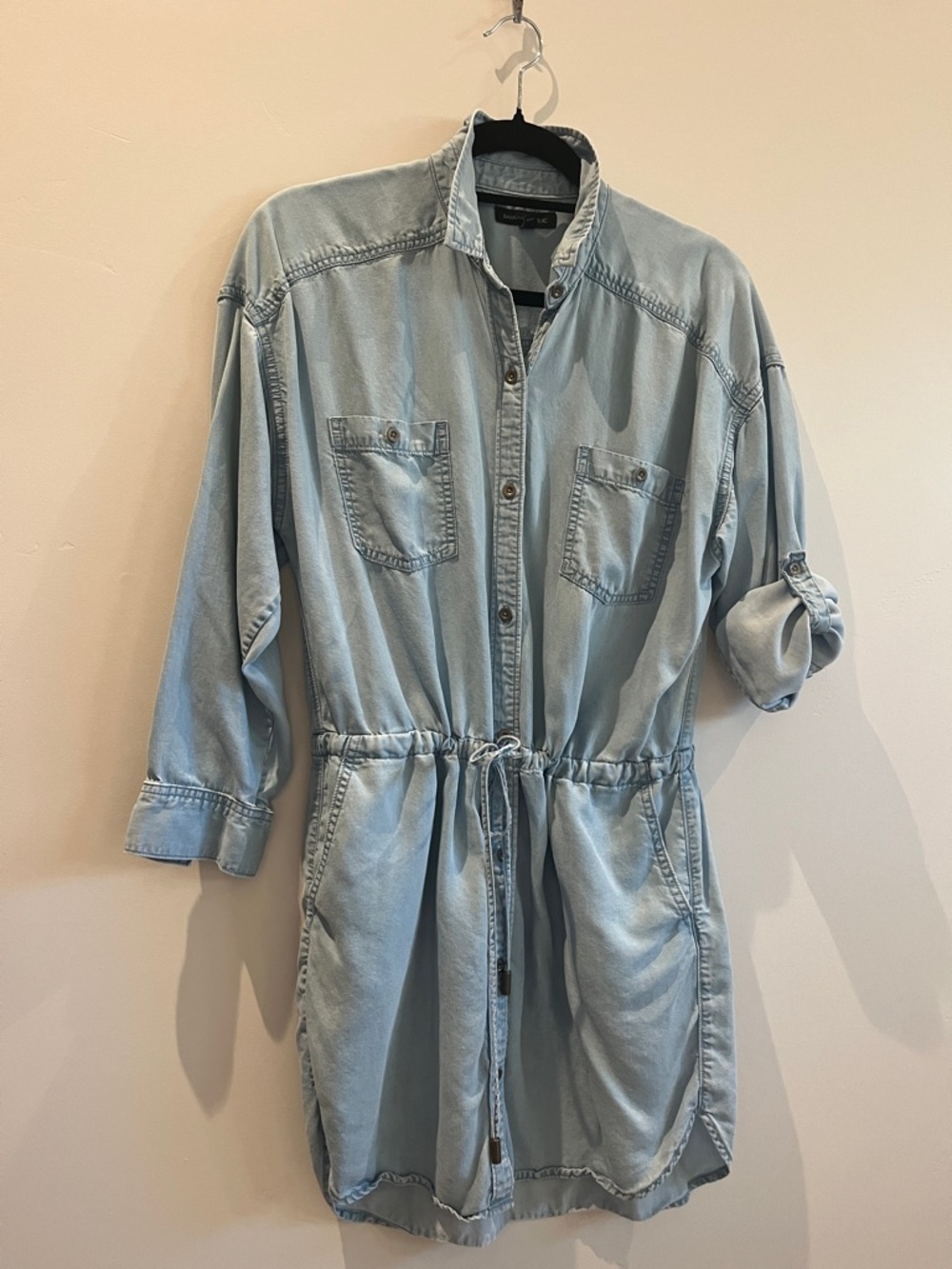 Banana Republic Drapey Chambray Shirt Dress